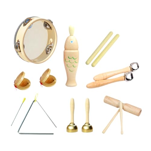 Amagogo Musikinstrumenten-Set für Kleinkinder, Schlaginstrumente aus Holz, Musikspielzeug für das frühe Lernen, Style D von Amagogo