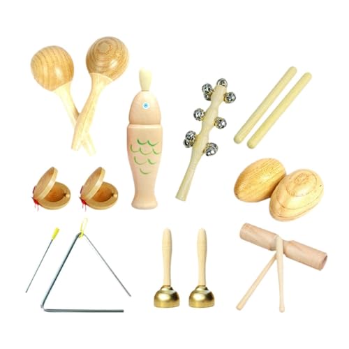 Amagogo Musikinstrumenten-Set für Kleinkinder, Schlaginstrumente aus Holz, Musikspielzeug für das frühe Lernen, Style E von Amagogo