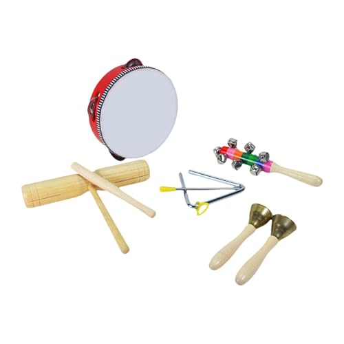 Amagogo Musikinstrumenten-Set für Kleinkinder, Schlaginstrumente aus Holz, Musikspielzeug für das frühe Lernen, Style G von Amagogo