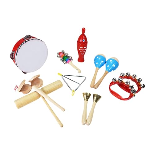 Amagogo Musikinstrumenten-Set für Kleinkinder, Schlaginstrumente aus Holz, Musikspielzeug für das frühe Lernen, Style J von Amagogo