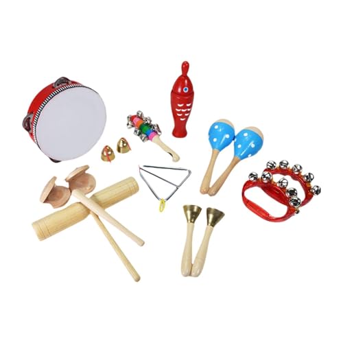 Amagogo Musikinstrumenten-Set für Kleinkinder, Schlaginstrumente aus Holz, Musikspielzeug für das frühe Lernen, Style K von Amagogo