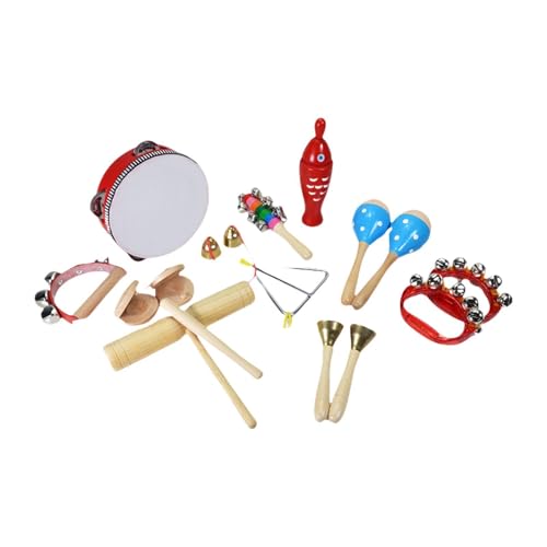 Amagogo Musikinstrumenten-Set für Kleinkinder, Schlaginstrumente aus Holz, Musikspielzeug für das frühe Lernen, Style L von Amagogo