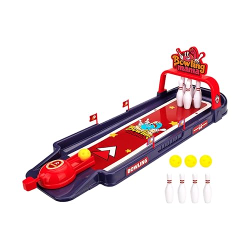 Amagogo Pädagogisches Tisch-Bowling-Set, Kinder-Bowling-Set, Schreibtisch-Bowling-Spielzeug-Set für Kinder von Amagogo