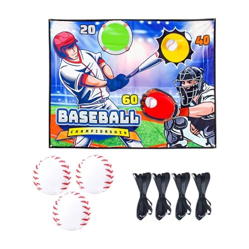 Amagogo Passieren Sie das Zielspiel, Zielspielzeug zu werfen, übergeordnete Kinder Interactive Target Toss -Spiele, klebriges Ziel für Garten, zurück in die, Baseball von Amagogo