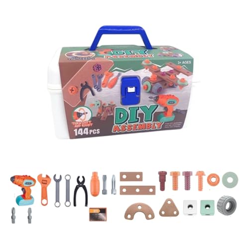 Amagogo Play Tool Box Kids Tool Set Spielzeug Rollenspiele, kreatives Spielzeug für DIY -Elektrowerkzeuge für Kinderspiele für Kinder, Jungen Mädchen, Style B von Amagogo