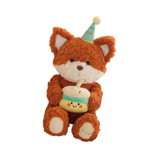 Amagogo Plüschtier, Plüschtierspielzeug, niedliche Heimdekorationsfigur, Stofftierpuppe, Stoffpuppe für Kinder, Kinder, Jugendliche, Geschenke, Fuchs von Amagogo