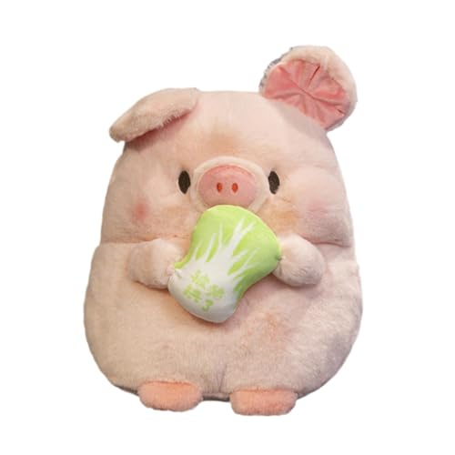 Amagogo Plüschtierspielzeug, schöne, kuscheliges Kuscheltier, Plüschpuppe, Stofftier, weich, für Tisch, Auto, Wohnzimmer, Sofa, Regal, Rosa Schwein von Amagogo