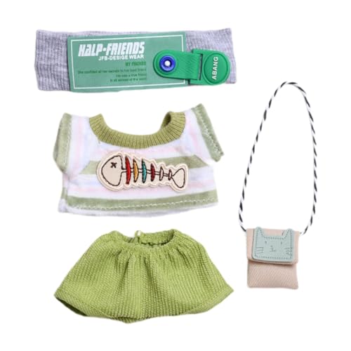 Amagogo Puppenhemd mit Hose, Kostüm-DIY-Foto-Requisiten für Kinder, Miniatur-Kleidungs-Outfits für 6,69-Zoll-Puppen, Ankleidepuppen für Mädchen von Amagogo