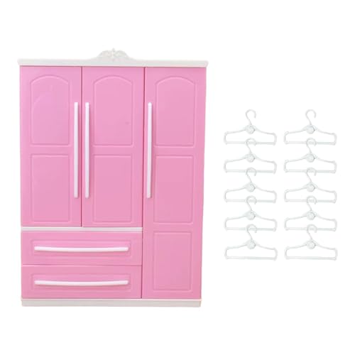 Amagogo Puppenkleiderschrank, Miniatur-Puppenmöbel, Puppenhauszubehör, hübsch mit 10 Kleiderbügeln, Valentinstagsgeschenke für Kinder, Style C Amagogo Puppenkleiderschrank, Miniatur-Puppenmöbel, Puppenhauszubehör, hübsch mit 10 Kleiderbügeln, Valentinstagsgeschenke für Kinder, Style C von Amagogo