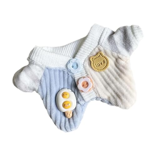 Amagogo Puppenkleidung aus Plüsch für 15–17 cm große Puppen. Puppenoutfits, Kostüme, Puppenkleidung, Blau von Amagogo