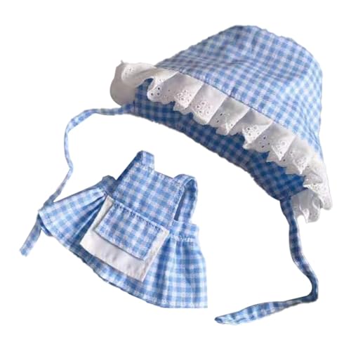 Amagogo Puppenkleidungsset zum Anziehen, DIY, Bequeme Fantasie-Puppenkleider, Outfits für Kinder, Party-Spielzeug, 17 cm, Anhängerpuppe, Blau von Amagogo