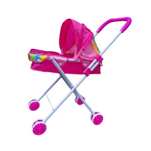 Amagogo Puppenwagen, Rollenspielwagen, Mini-Kinderwagen, interaktives Spielzeug, Mädchen-Spielzeug-Kinderwagen, zusammenklappbarer Kinderwagen für Kinder im von Amagogo