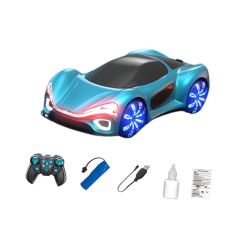 Amagogo RC-Auto, Sport-Rennauto, Doppel-Sprüheffekte, Hobby-RC-Autos, Spielzeug, klassisches Fahrzeugspielzeug für Weihnachtsfeiern, Blue A von Amagogo