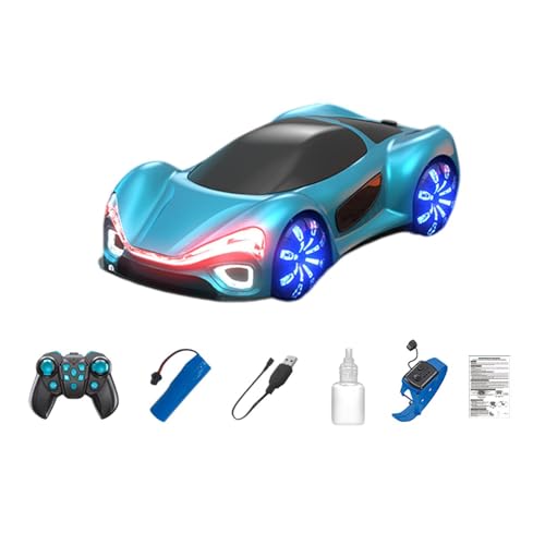 Amagogo RC-Auto, Sport-Rennauto, Doppel-Sprüheffekte, Hobby-RC-Autos, Spielzeug, klassisches Fahrzeugspielzeug für Weihnachtsfeiern, Blue B von Amagogo