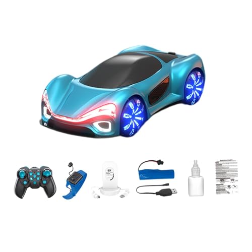 Amagogo RC-Auto, Sport-Rennauto, Doppel-Sprüheffekte, Hobby-RC-Autos, Spielzeug, klassisches Fahrzeugspielzeug für Weihnachtsfeiern, Blue C von Amagogo