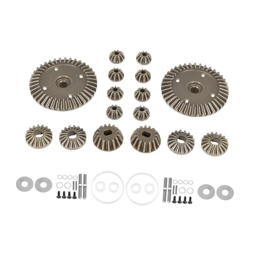 Amagogo RC-Auto-Differentialgetriebesatz, Antriebsrad-Ersatzteile, Ersatz-Metallritzel-Differentialgehäuse für 1:10-Modelle, LKWs, 1 Satz von Amagogo