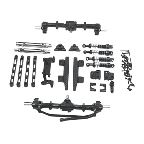 Amagogo RC-Auto-Ersatzteilsätze, RC-Zubehör, RC-Upgrade aus Metall für 1/12 MN82 LC79 RC-Fahrzeuge, RC-Hobbyauto, Schwarz von Amagogo