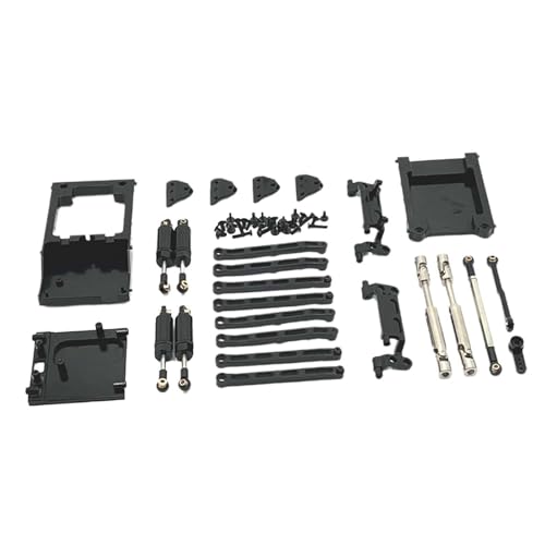 Amagogo RC-Auto-Upgrade-Ersatzteile-Kits RC-Upgrade RC-Auto-Zugstange Spurstange, Ersatz, Aluminium, RC-Zubehör für MN168 MN78 im Maßstab 1:12, Schwarz von Amagogo