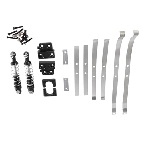 Amagogo RC-Auto-Upgrade-Teile, Metall-Hinterachsfederbefestigung, RC-Automodell, Ersatz-RC-Autozubehör für 1/12 RC-Fahrzeug LC79 DIY, Schwarz von Amagogo