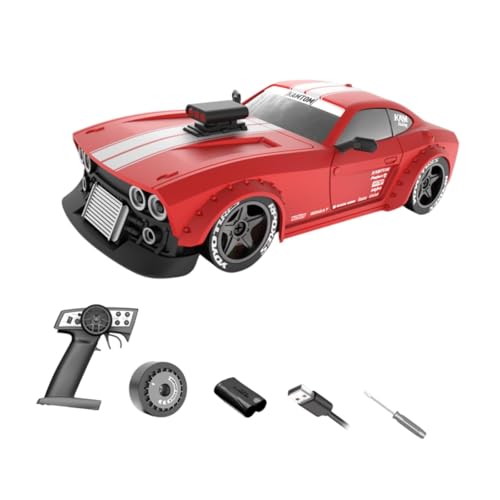 Amagogo RC Cars Rennsportspielzeug 4WD RC -Modellauto -Modellauto Ferngesteuertes Auto für Erwachsene ab 6 7 8 Jahren, Geburtstagsgeschenke, Rot von Amagogo