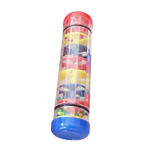 Amagogo Rainmaker Spielzeug Regen Stick Shaker Feinmotorik Musikinstrument Perlen Regen Shaker Spielzeug Baby Musikspielzeug für Jungen Mädchen, 20 cm von Amagogo