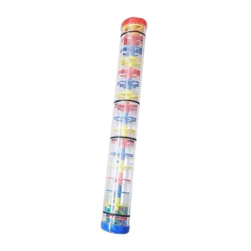 Amagogo Rainmaker Spielzeug Regen Stick Shaker Feinmotorik Musikinstrument Perlen Regen Shaker Spielzeug Baby Musikspielzeug für Jungen Mädchen, 40cm von Amagogo