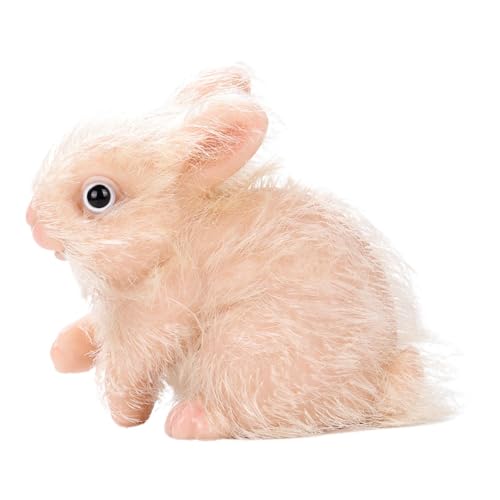 Amagogo Reborn Kaninchen Puppe Hase Spielzeug Kleines Sinnesspielzeug Tierpuppe Spielzeug für Rollenspiele Ornament Kinder Party Gastgeschenk von Amagogo