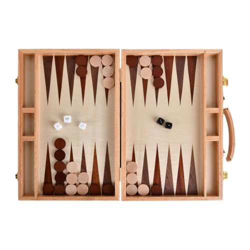 Amagogo Reise-Backgammon-Set, klassisches Brettspiel, Familienspiele, Backgammon-Teile, Brettspiel-Set, Brettspiel für Kinder von Amagogo