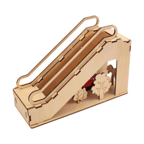 Amagogo Rolltreppen 3D Holz Puzzle Wohnkultur Gebäudeteilungen Mechanische Rätsel für Jugendliche Jungen Mädchen Erwachsene Dekoration einzigartige Geschenke von Amagogo