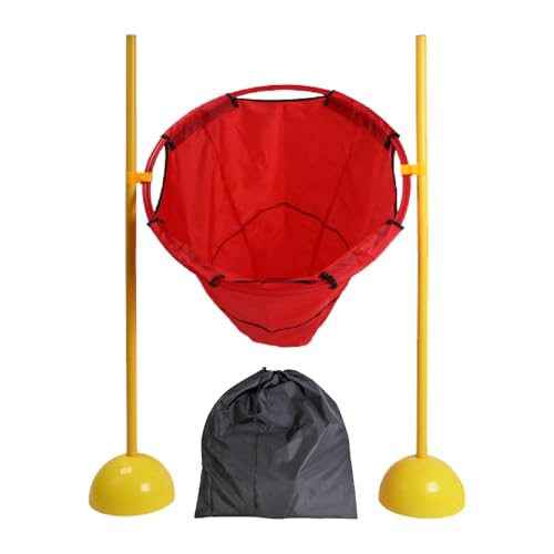 Amagogo Sandsack-Wurf-Cornhole-Spiel mit 10 Sandsäcken, Indoor-Outdoor-Wurfspiel für Kleinkinder, Mädchen, Jungen, Erwachsene, Kinder im Alter von 3–8 Jahren, Rot von Amagogo