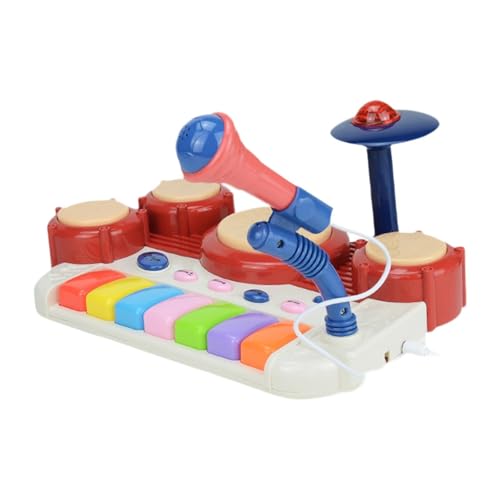 Amagogo Schlagzeug-Set für Kinder, Musikinstrument, musikalische Erleuchtung, musikalisches Babyspielzeug, elektrisches Schlagzeug-Set für Babys als von Amagogo