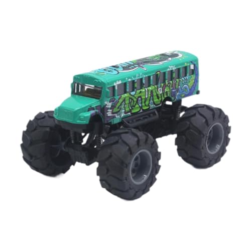 Amagogo Schulbusspielzeug Alloy Auto Leichtes Monster Truck, Big Wheel Back Play -Fahrzeuge, für Kinder Jungen Mädchen Geschenke, GrÜn von Amagogo