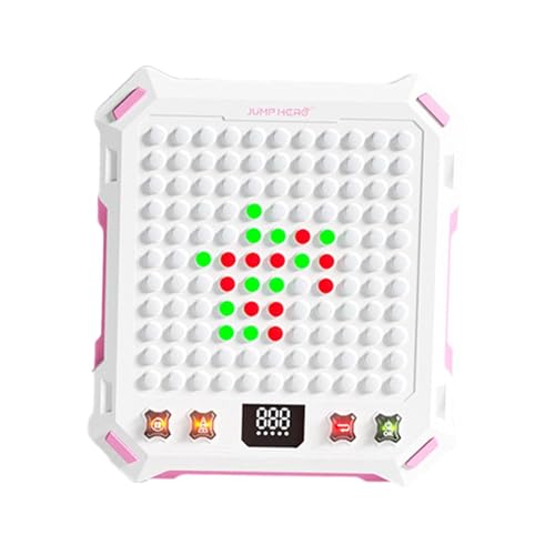 Amagogo Smart-Brettspiel, elektronisches Brettspiel, Smart-4-in-a-Row-Spiel, Brettspiel für unterwegs, Rosa von Amagogo