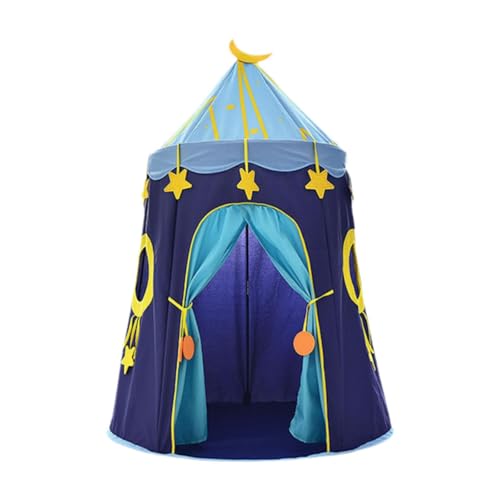 Amagogo Spielzelt für Kinder, Spielzeug, Kinderspielzelt, großes, faltbares Tipi-Spielhaus, Prinzessin, für Karneval, Spielplätze, Parks, Blau von Amagogo