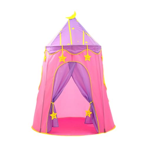 Amagogo Spielzelt für Kinder, Spielzeug, Kinderspielzelt, großes, faltbares Tipi-Spielhaus, Prinzessin, für Karneval, Spielplätze, Parks, Rosa von Amagogo