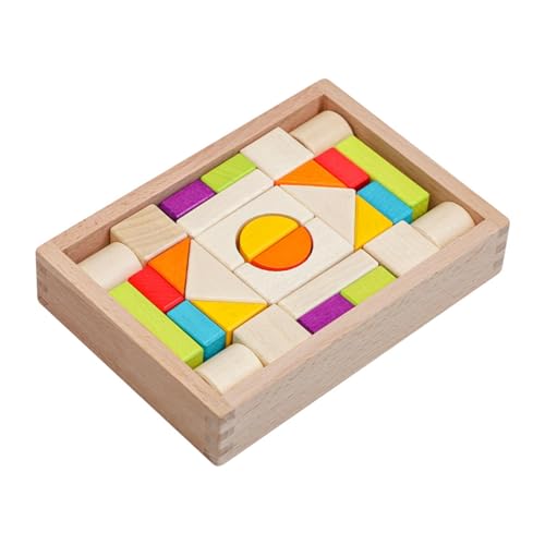 Amagogo Stapelspielzeug 3D-Puzzle, kreatives Frühlernspielzeug, Bausteine, Lernspielzeug für Jungen, Mädchen, Kinder im Alter von 1–3 Kleinkindern von Amagogo