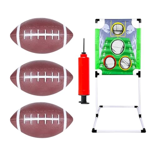 Amagogo TOWT Tige Game, aufblasbares Wurfspiel, tragbares Wurfzielspielzeug mit Frame Football Toss Game von Amagogo