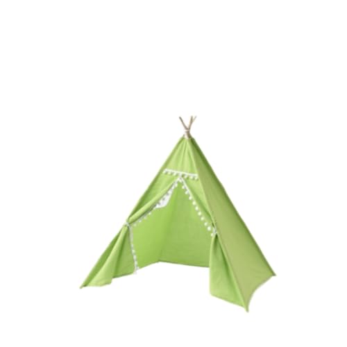 Amagogo Tipi-Zelt für Kinder, zum Spielen und Fantasien, Spielzelt, Innenzelt für Wohnzimmer, Party, Spielplätze, Hinterhof, Schlafzimmer, GrÜn von Amagogo