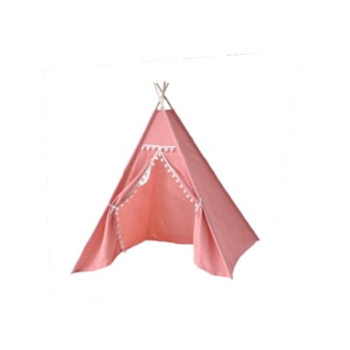 Amagogo Tipi-Zelt für Kinder, zum Spielen und Fantasien, Spielzelt, Innenzelt für Wohnzimmer, Party, Spielplätze, Hinterhof, Schlafzimmer, Rosa von Amagogo