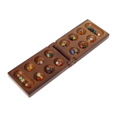 Amagogo Tragbares Mancala-Brettspiel, Familienspiele, 2-Spieler-Spiel und 50 Perlen, klassisch zur Unterhaltung von Kindern, Spieleabenden, von Amagogo