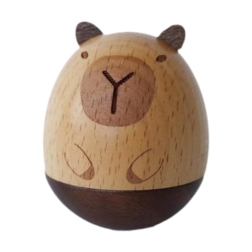 Amagogo Tumbler Capybara Spielzeug Kleine Desktop Spielzeug Holz Wackeln Spielzeug für Tisch Desktop Nacht Hause von Amagogo