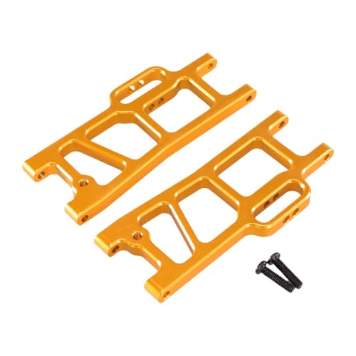 Amagogo Vorderer hinterer unteren Arm 1/10 Skala RC -Auto -Upgrades Zubehör Premium RC -Auto vorderer Schwung Arm für 104016 104018 104009, Gold von Amagogo