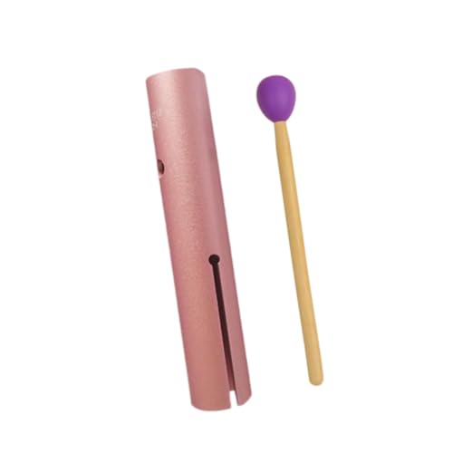 Amagogo Wah Tube Percussion Learning Tool Professional mit Beater Sand Zylinder Musikspielzeug Early Education Percussion Tube , Rosa von Amagogo