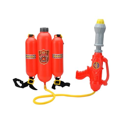 Amagogo Wasserspielzeug in Form eines Feuerlöschers, Feuerwehr-Rucksack, Wasserspielzeug, Rollenspiel, Wassersprüher, mit Rucksacktank, für den Sommerpool von Amagogo