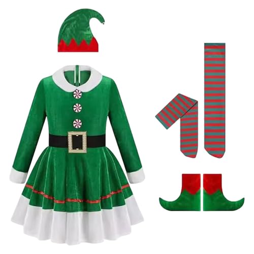 Amagogo Weihnachtselfenkostüm, Cosplay, Kostüm, Geschenke, Kleid für Festliche Mottoparty von Amagogo