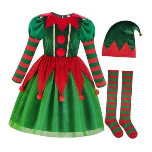 Amagogo Weihnachtskostüm Damen Outfit für Feiertagsmaskerade Weihnachtsgeburtstagsfest von Amagogo