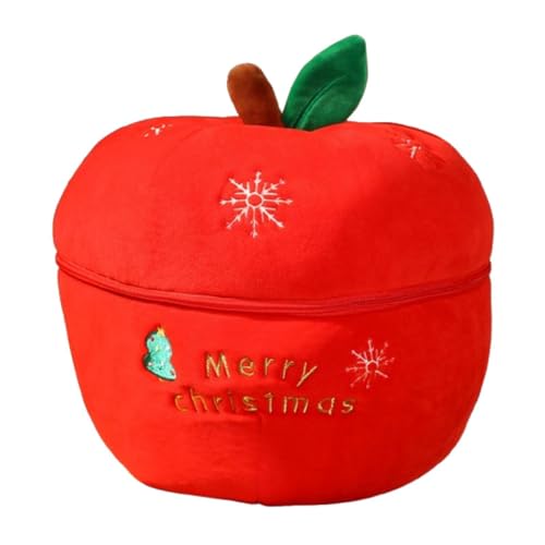 Amagogo Weihnachtsplüschtier, Weihnachtspuppe, Weihnachtsdekoration, Stofftier, Weihnachtsschmuck, Figur, Puppe für Kinder, Geschenk, Apple L von Amagogo