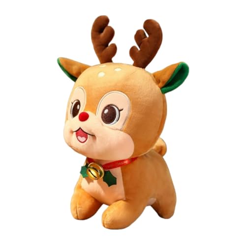 Amagogo Weihnachtsplüschtier, Weihnachtspuppe, Weihnachtsdekoration, Stofftier, Weihnachtsschmuck, Figur, Puppe für Kinder, Geschenk, Reindeer S von Amagogo