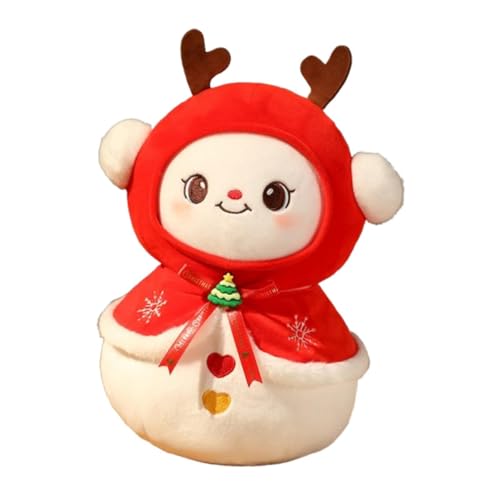 Amagogo Weihnachtsplüschtier, Weihnachtspuppe, Weihnachtsdekoration, Stofftier, Weihnachtsschmuck, Figur, Puppe für Kinder, Geschenk, Snowman M von Amagogo