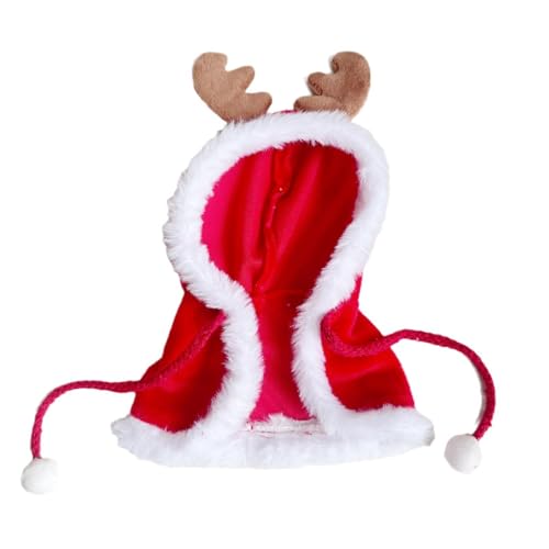 Amagogo Weihnachtspuppe Cape Ente Plüsch Kleidung Bequeme DIY Zubehör Kreative Kostüme Dekor Ausgestopfte Ente Kleidung Puppen-Outfit von Amagogo